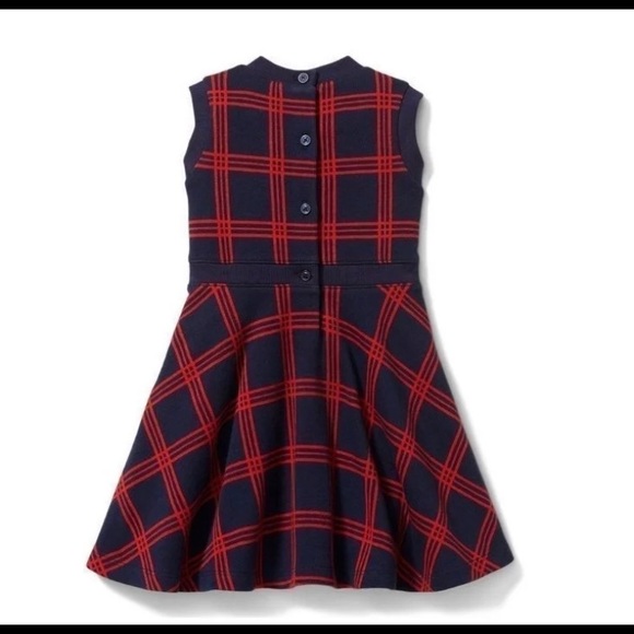 NWOT 4T janie and jack kids girls kint plaid holiday dress - Picture 8 of 8